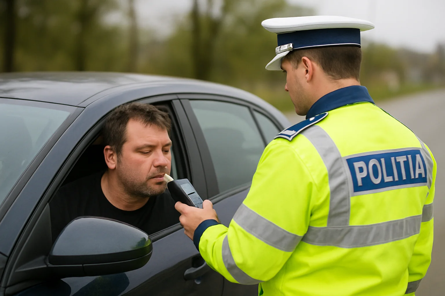 Șofer din Tomșani, cercetat pentru conducere sub influența alcoolului