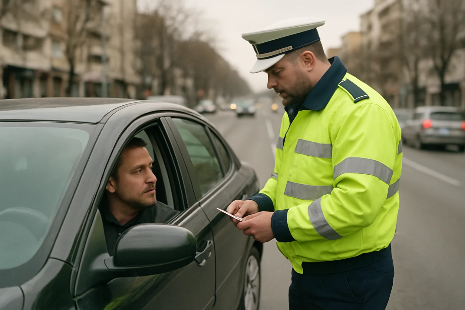 Șofer fără permis caught pe bulevardul din Craiova