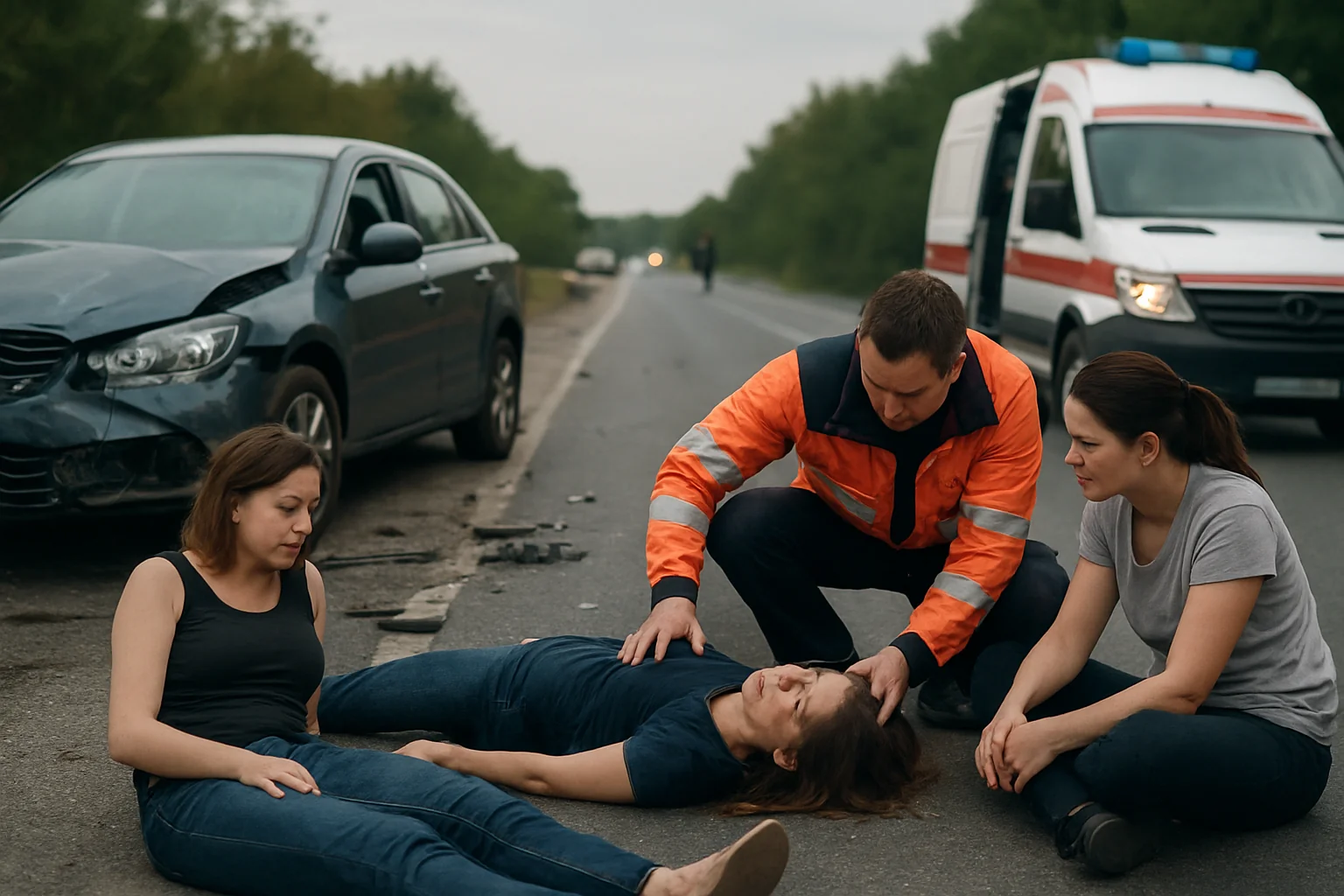 Trei femei rănite și transportate la spital