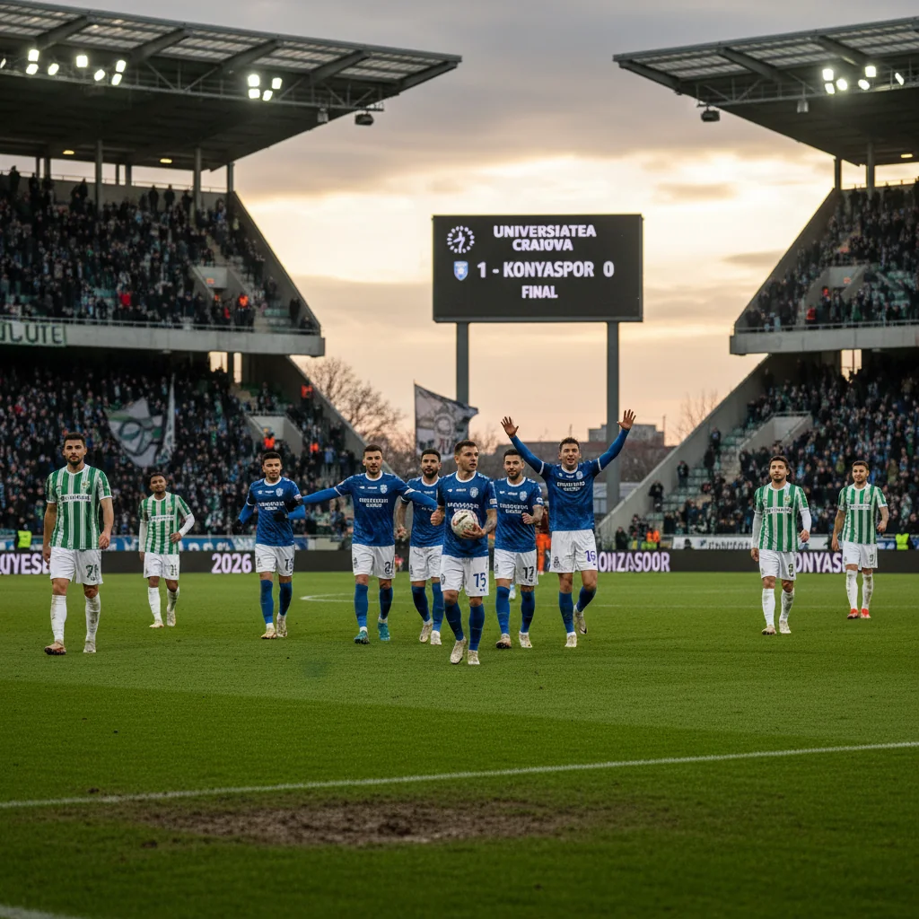 Universitatea Craiova începe anul cu o victorie în amicalul de la Belek cu Konyaspor
