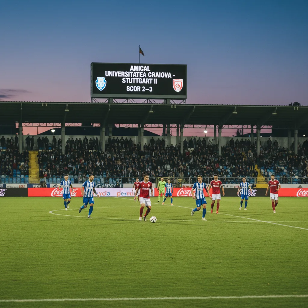 Universitatea Craiova pierde amicalul de la Antalya cu Stuttgart II, scor 2–3