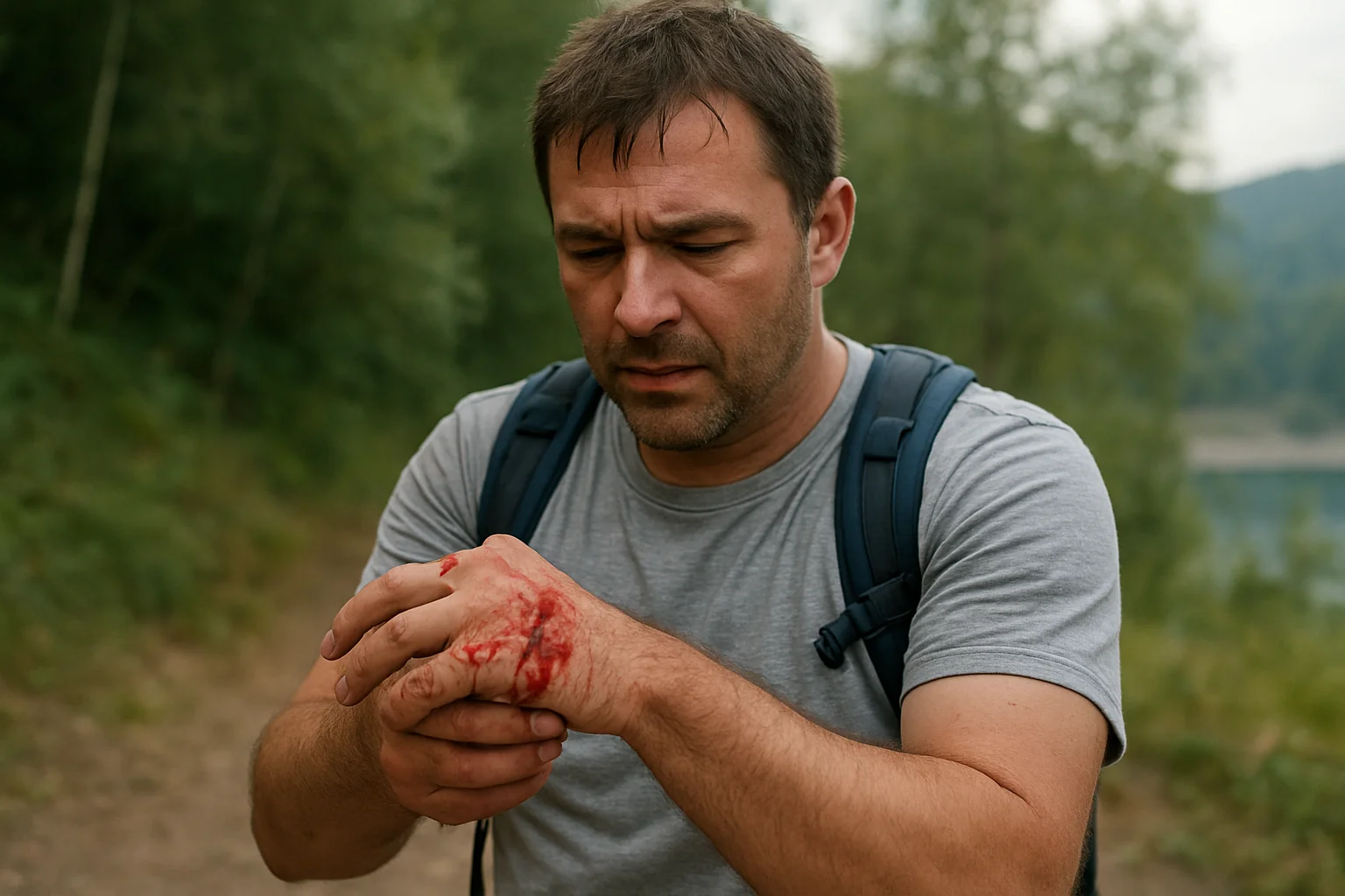 Urs mușcă un turist bulgar la barajul Vidraru