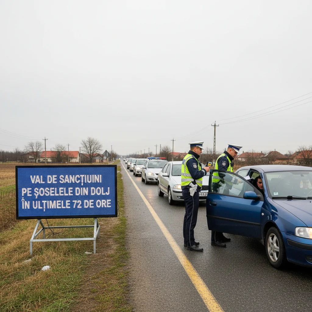 Val de sancțiuni rutiere în Dolj: controale intensificate anunțate la Craiova