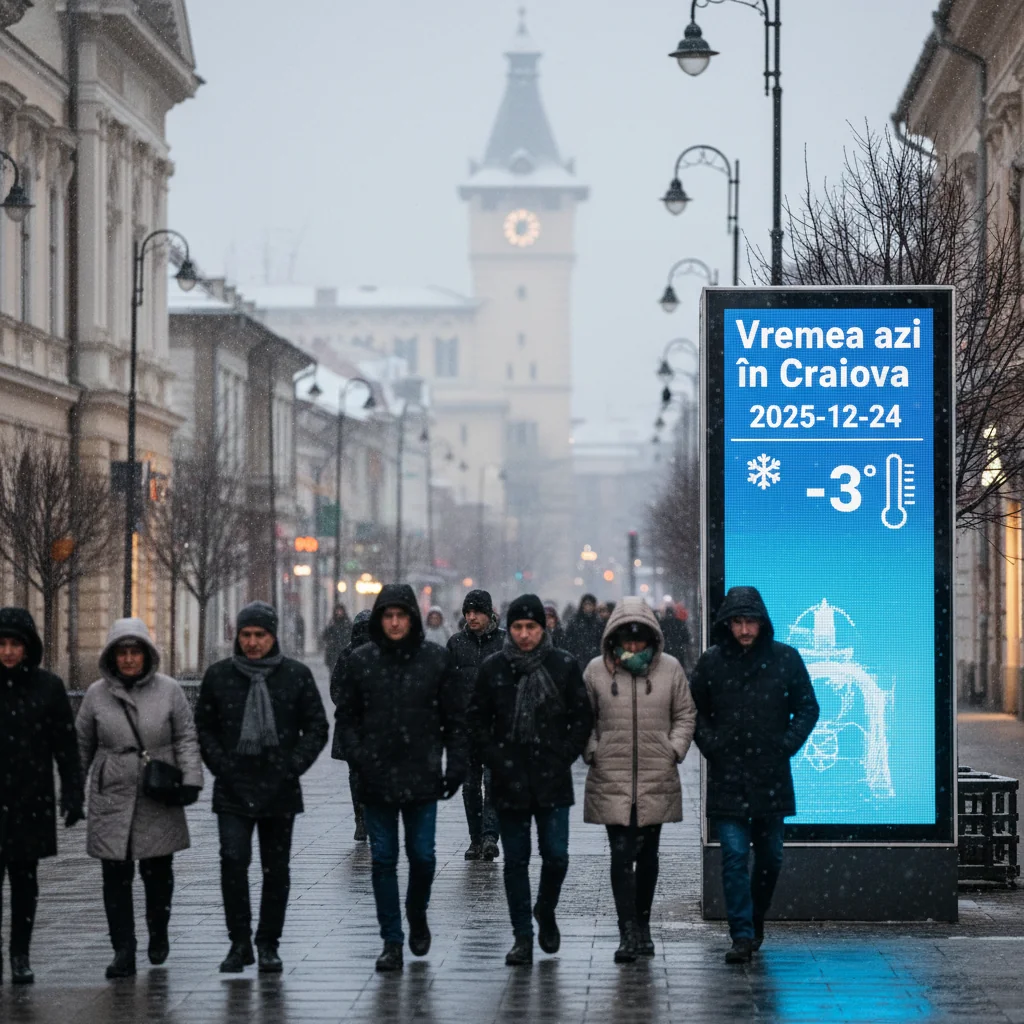 Vremea azi în Craiova — 2025-12-24