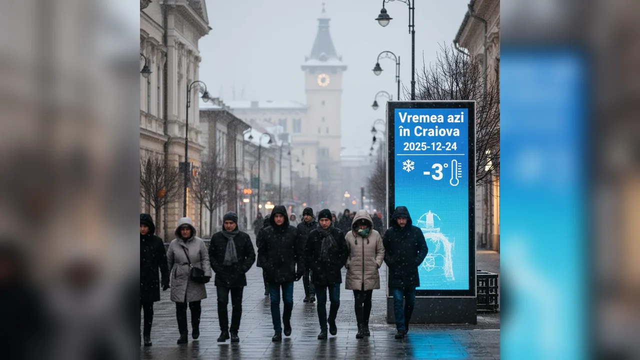 Vremea azi în Craiova — 2025-12-24