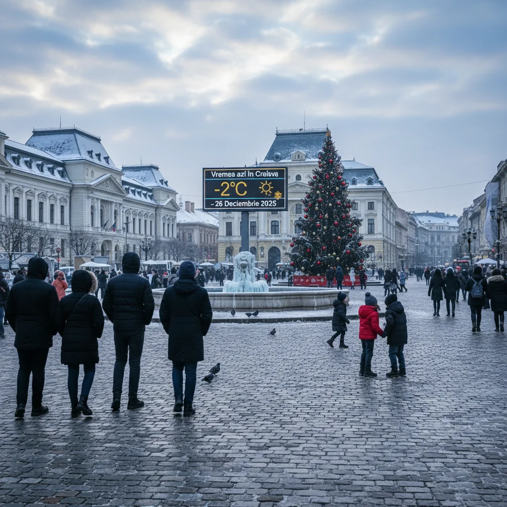 Vremea azi în Craiova – 26 decembrie 2025