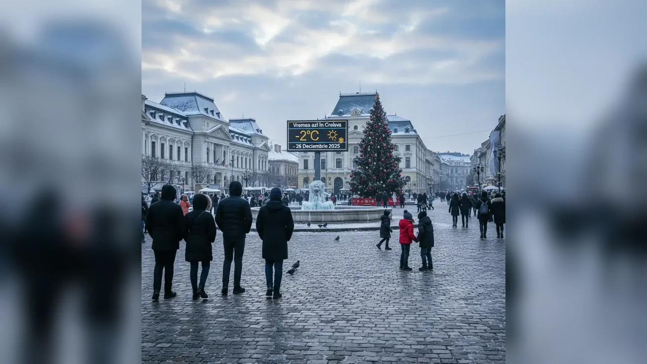 Vremea azi în Craiova – 26 decembrie 2025
