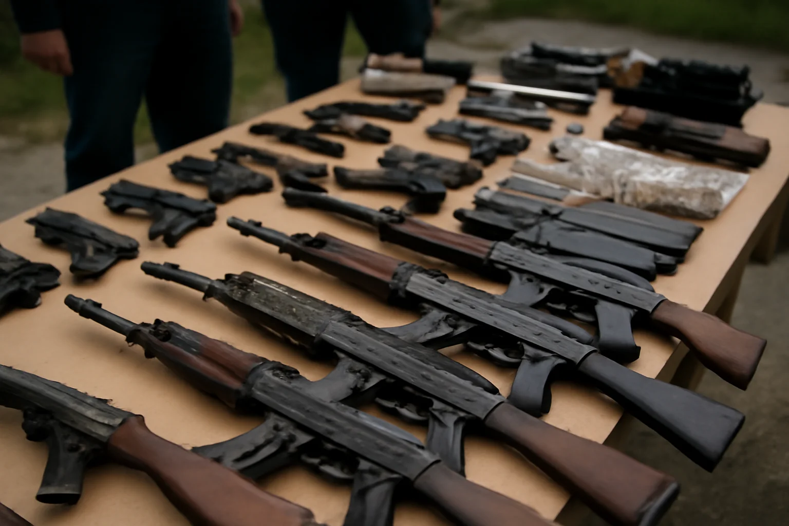 Zeci de arme confiscate în urma a 41 de percheziții în România